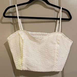 White Crop Top